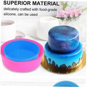 Temkin Baking Random Bakeware Wedding Making Stick Inch Non Non-Stick Supplies Birthday Anniversary Dog Tray Accessories for Pan Reusable Color Hot Kitchen Pancake Bread Silicone Plate