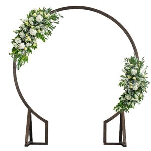 yitahome 7.2ft large solid wood wedding arch, exquisite wedding arches for ceremony, wedding arch stand for indoor outdoor, balloon arch stand for proposal birthday parties, valentine decor