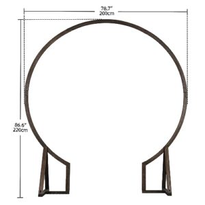 YITAHOME 7.2FT Large Solid Wood Wedding Arch, Exquisite Wedding Arches for Ceremony, Wedding Arch Stand for Indoor Outdoor, Balloon Arch Stand for Proposal Birthday Parties, Valentine Decor