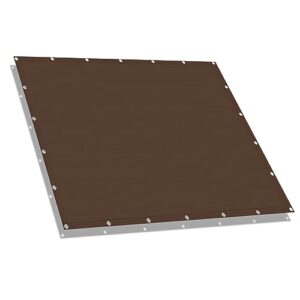 love story 4x8 ft custom size outdoor sun shade cloth 95% uv protection hdpe material breathable shade fabric with grommets for patio pergola cover canopy,brown(we make custom size)