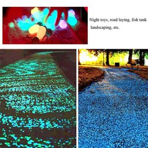 LNATOVI 120PCS Garden Glow Rocks - Outdoor Glow in The Dark Rocks - Luminous Stone for Lawn,Bonsai,Patio,Walkwa (Multi)