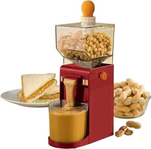 household peanut grinder, peanut butter processing machine mini peanut butter machine with non-slip base,for almonds, coffee bean grinder,easy to operate food processor coffee