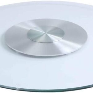 Turntable Glass Turntable Clear Round Rotating Food Tray, Lazy Susan Turntable for Dining Table, Daily Household, Hotel, Walkway Snack Booth, Teahouse Use Lazy Susan Turntable (Color : Transparent,