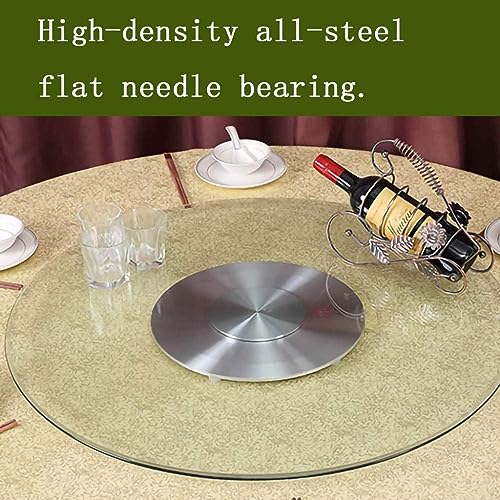 Turntable Glass Turntable Clear Round Rotating Food Tray, Lazy Susan Turntable for Dining Table, Daily Household, Hotel, Walkway Snack Booth, Teahouse Use Lazy Susan Turntable (Color : Transparent,