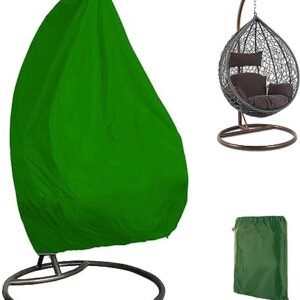 Patio Hanging Egg Chair Cover with Drawstring, Garden Swing Chair Covers 210D Oxford Waterproof Windproof Anti-UV Outdoor Furniture Protector