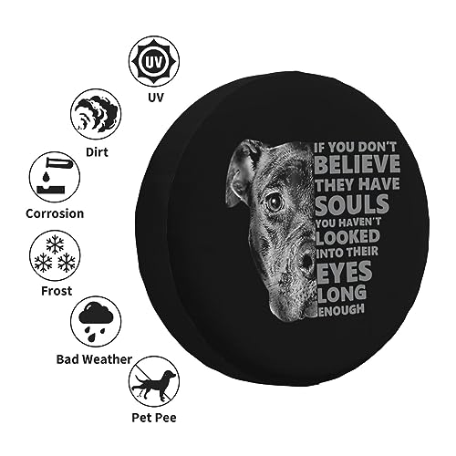 I Love Pitbull Dog,Funny Tire Cover Universal Fit Spare Tire Protector for Truck SUV Trailer Camper Rv