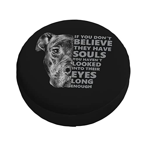 I Love Pitbull Dog,Funny Tire Cover Universal Fit Spare Tire Protector for Truck SUV Trailer Camper Rv