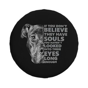 I Love Pitbull Dog,Funny Tire Cover Universal Fit Spare Tire Protector for Truck SUV Trailer Camper Rv