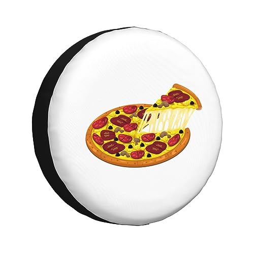 Pizza Slice Pepperoni,Funny Tire Cover Universal Fit Spare Tire Protector for Truck SUV Trailer Camper Rv