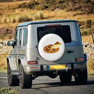 Pizza Slice Pepperoni,Funny Tire Cover Universal Fit Spare Tire Protector for Truck SUV Trailer Camper Rv