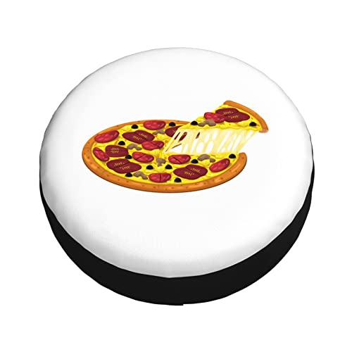 Pizza Slice Pepperoni,Funny Tire Cover Universal Fit Spare Tire Protector for Truck SUV Trailer Camper Rv