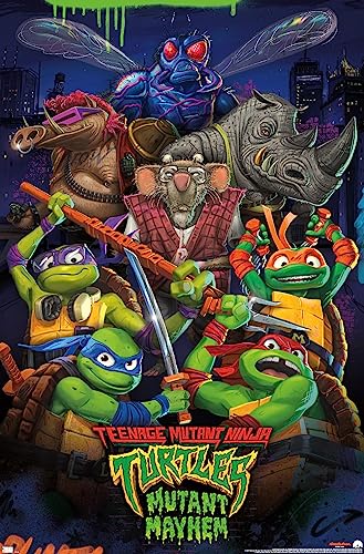 Trends International Teenage Mutant Ninja Turtles: Mutant Mayhem - Group Wall Poster, 22.37" x 34.00", Unframed Version