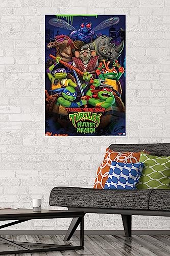 Trends International Teenage Mutant Ninja Turtles: Mutant Mayhem - Group Wall Poster, 22.37" x 34.00", Unframed Version