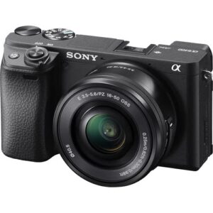 Sony Alpha A6400 Mirrorless Camera with Sony E 16-50mm f/3.5-5.6 OSS Lens+64Gig Momory Cards+Lens+Case+Photo Software(28PC) Bundle