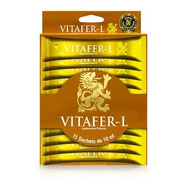 Vitafer-L Gold "AMC *100% Natural*. Box of 15 SACHETS of 10 ml - 0.33 oz Each Sachet