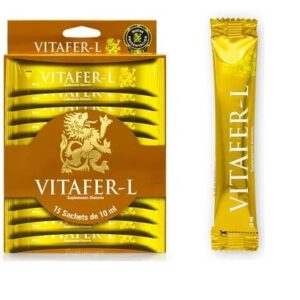 Vitafer-L Gold "AMC *100% Natural*. Box of 15 SACHETS of 10 ml - 0.33 oz Each Sachet