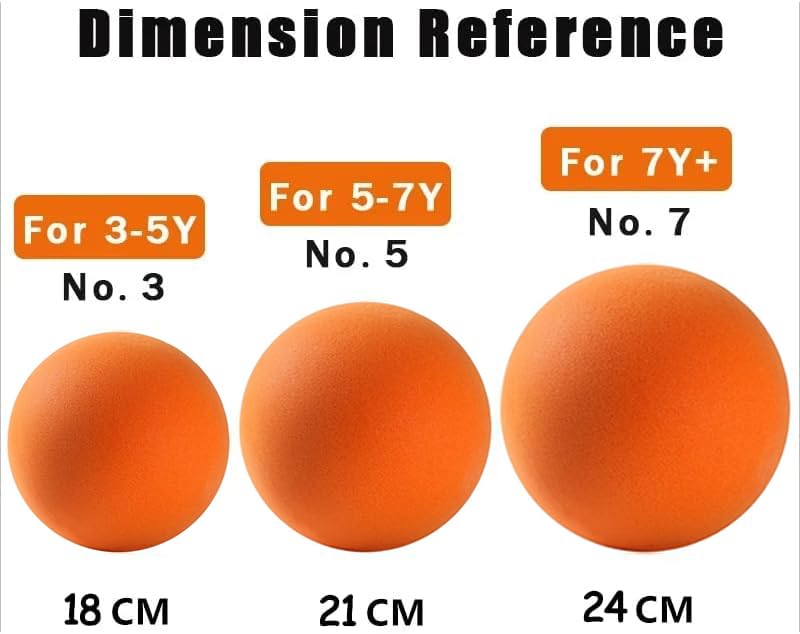 Silent Basketball, 2023 Newest Foam Basketball Indoor Training Ball, Uncoated High-Density Foam Ball Low Noise Basketball Training for Various Indoor Activities (No. 3, Basketball line - orange)