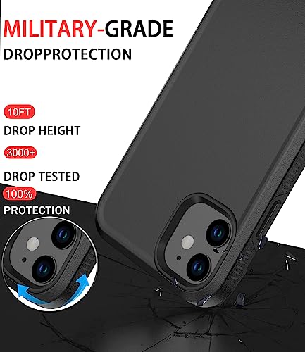Diverbox for iPhone 12 case [Shockproof] [Dropproof] [Tempered Glass Screen Protector ] Heavy Duty Protection Phone Case Cover for Apple iPhone 12