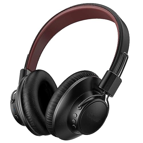 Active Noise Canceling Headphones, Wireless Wired 2 in 1 Foldable Headphones, Over-Ear Bluetooth Headphones with HiFi Stereo, Lightweight Headset with Microphone, Wireless Headphones for Adults/Kids