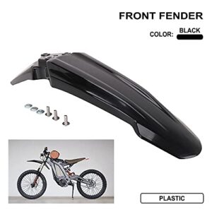 JFG RACING Sur Ron Front Fender,Motorcycle Front Fender Mudguard Plastic for Surron Sur Ron Light Bee X/S Segway X260 X160 Electric Dirt Bike EBike Black