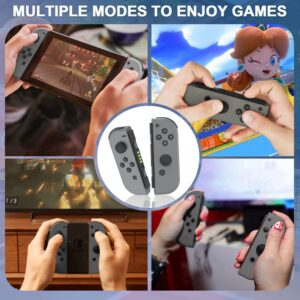 forajoy Joypads for Switch Controller,Gray Joypads Switch Controller for Nintendo Switch/Lite/OLED,Left and Right Switch Joypad Support Dual Vibration/Wake-up Function/Motion Control,No NFC