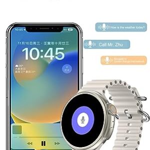 Z78 Ultra Smart Watch 1.52'' HD AMOLED Wireless Charger NFC Bluetooth Call Outdoor Adventure Compass AI Vocie Sport Smartwatch (Gray)
