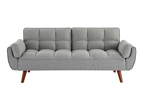 Verfur Futon Sofa Bed Sofabed, Light Gray