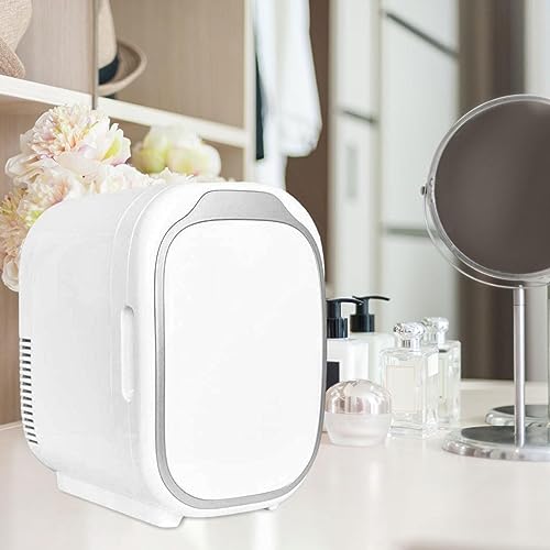 MagiDeal Mini Fridge Car Refrigerator 8L Cooler and Warmer Refrigerators Personal Refrigerator Skincare Fridge for Beverage Lunch Cosmetics Home Dorm