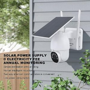 Solar Security Cameras Wireless Outdoor, 1080P 355° View Battery Powered 2 Way Talk Outdoor Camera, Night Vision, AI Human Detection, for Home Security