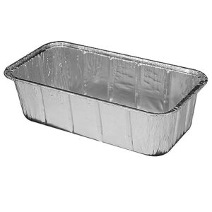 100 Pk Aluminum Foil Loaf Pans 2Lb Disposable Bake Premium Bread Tins Container Aluminum Foil Loaf Pan Disposable Oblong Baking Bread Tins Container 2LB Bakeware Take Out Food Storage Baking Takeout