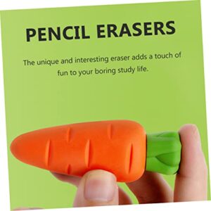 BESTOYARD 3Pcs Fruit Eraser Fake Fruit Miniature Pencil Rubber Eraser Pumpkin erasers Mini Kids exam Eraser Kids Party Favor Compact erasers Kids Pencil Eraser Cartoon TPE Student Paint