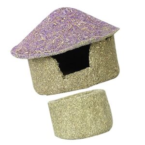 balacoo 1 set guinea pig accessories toys guinea pig treats rat supplies chinchilla house hedgehog accessories hideout for small animal hedgehog supplies hamster pet house timothy grass