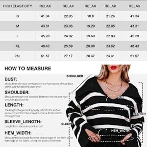 SHEWIN Womens Fashion Sexy V Neck Sweater Casual Bell Sleeve Cute Knit Tops Lapel Collar Winter Clothes for Women 2023 Biking Red Large
