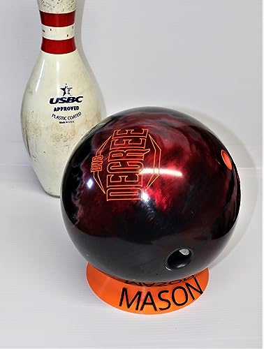 Bowling Ball Holder Personalized, Bowling Ball Cup, Bowling Ball Cleaning Cup (Cup Color Hot Pink)