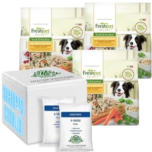 salutem vita - freshpet select fresh from the kitchen home cooked chicken recipe for dogs, 1.75 lb - pack of 3