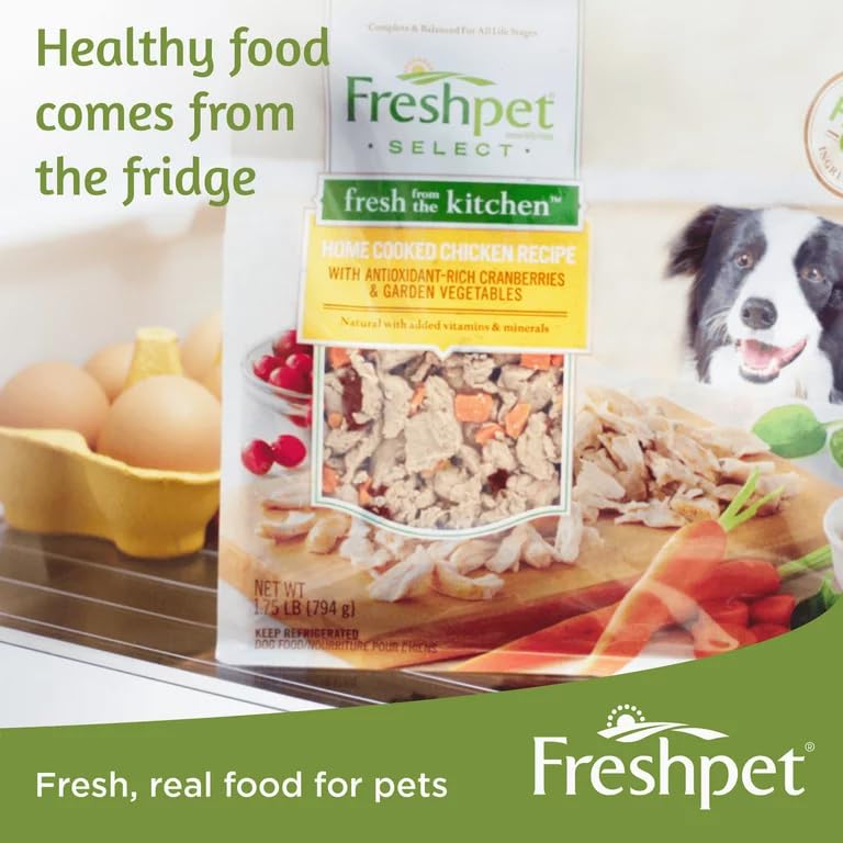 Salutem Vita - Freshpet Select Fresh from The Kitchen Home Cooked Chicken Recipe for Dogs, 1.75 Lb - Pack of 3