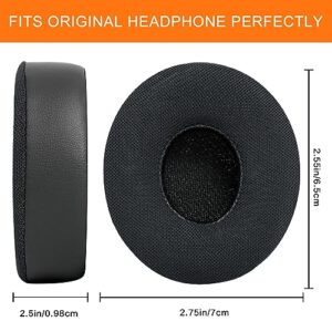 GVOEARS Ear Pads Replacement for Beats Solo 2 Solo 3 - Cooling Gel Earpad Cushions for Solo 2/3 Wired Wireless Headphones Covers with Noise Isolation Memory Foam (Black)
