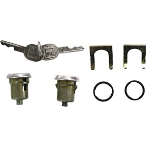 DL7, D569A,9601865 Set of 2 Door Lock Cylinders Front Replacement for 84 K5 Blazer Scottsdale Front Door