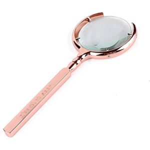 YUTR Creative Hand-held Russian Soviet High-Definition Magnifying Glass Metal Antique Optical Old Reading Newspaper Gift