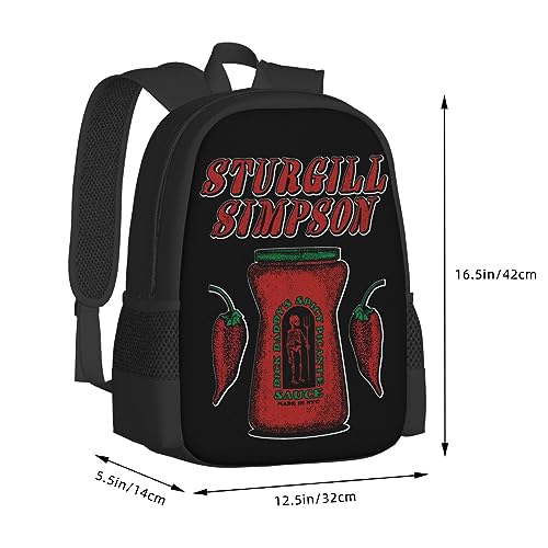 CASOWAT Sturgill Singer Simpson Backpack Laptop Backpacks Outdoor Travel Bags Double Shoulder Bag For Men Women