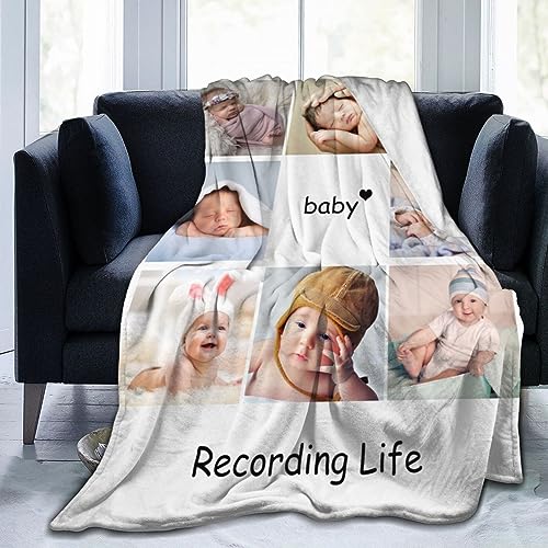 Custom Blanket 3D Print Flannel Throw Blankets for Kids Boys Men Women Couch Bed Sofa Birthday 60"X50"