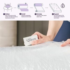 NapQueen 5 Inch, Twin Mattress, Memory Foam White Mattress - Medium Feel - CertiPUR-US Certified - Twin Bed Mattress in a Box, Breathable & Washable Soft Fabric Cover