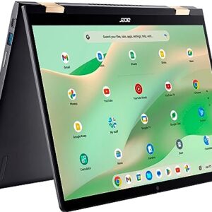 Acer Chromebook Spin 714 2-in-1 Laptop 14in FHD+ IPS Touchscreen 13th Generation Intel 10-core i5-1335U Beats i7-1255U 8GB RAM 256GB SSD Backlit USB-C Thunderbolt Sleeve ChromeOS Silver + HDMI Cable