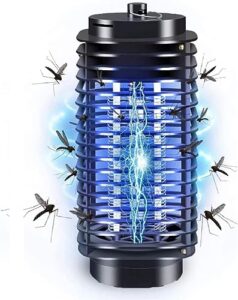 bug zapper, electric mosquito & fly zappers/killer - insect attractant trap powerful bug zapper light, hangable mosquito lamp for home, indoor, outdoor, patio (black)