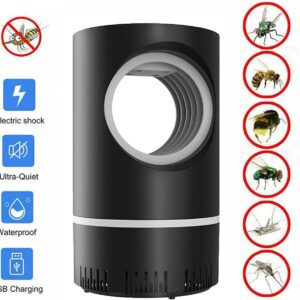 Nincrane Zapper, Electric Mosquito & Fly Zappers/Killer - Insect Attractant Trap Powerful Bug Zapper Light, Hangable Mosquito Lamp for Home, Indoor, Outdoor, Patio (Black)