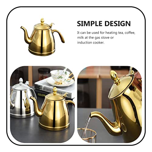 Luxshiny stainless steel teapot stove tea kettle tea kettle for stove cooking oil keeper whistling water kettle induction kettle Teakettle for Induction Cooker make tea olive oil Hourglass