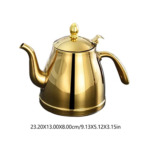 Luxshiny stainless steel teapot stove tea kettle tea kettle for stove cooking oil keeper whistling water kettle induction kettle Teakettle for Induction Cooker make tea olive oil Hourglass