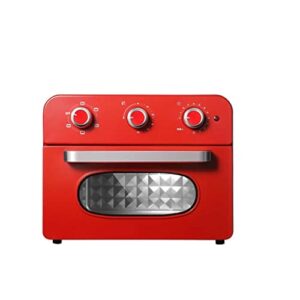 czdyuf electric mini oven multi-function hard with time broil includes baking pan and rack toaster pizza