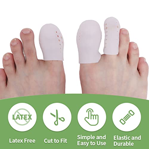 YLSZHY 8pair Gel Toe Protector,Silicone Toe Sleeves Pad,Toe Cushion Tube Finger Sleeve,Relief Toe Pressure Pain,Reduce Friction,Corn and Calluses Remover