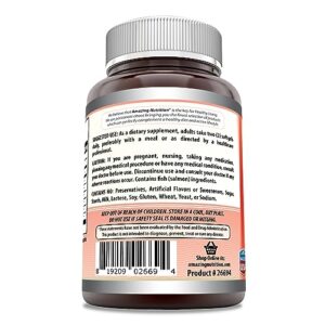 Amazing Omega Wild Alaskan Salmon Oil 2400mg Per Serving 120 Softgels Supplement | Omega-3, EPA/DHA, Vitamin D & Astaxanthin